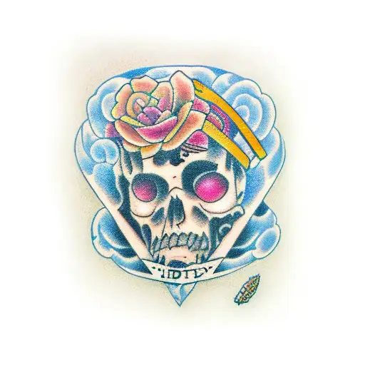 hidden name Heather tattoo design idea