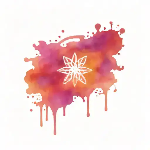 Bring me the horizon Sempiternal, but cute and colorful tattoo design idea