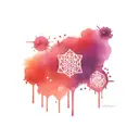 Bring me the horizon Sempiternal, but cute and colorful tattoo design idea