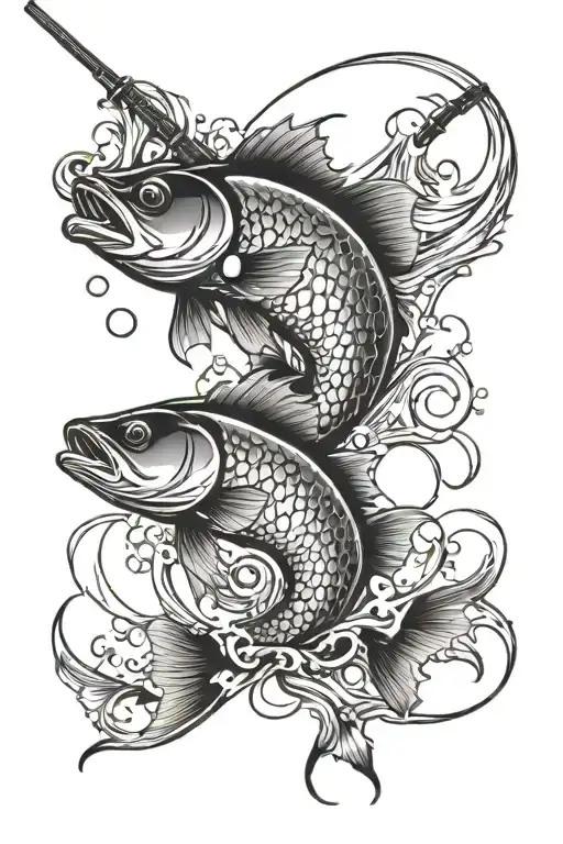 fishing memorial tattoo for brother  tattoo design idea