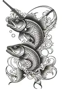 fishing memorial tattoo for brother  tattoo design idea
