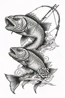 fishing memorial tattoo for brother  tattoo design idea