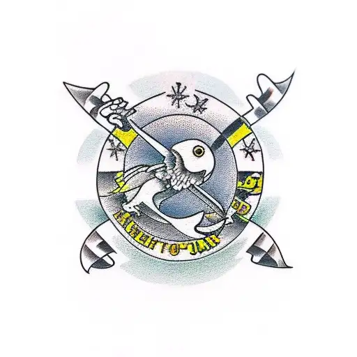 serious dart wader cross hands tattoo design idea