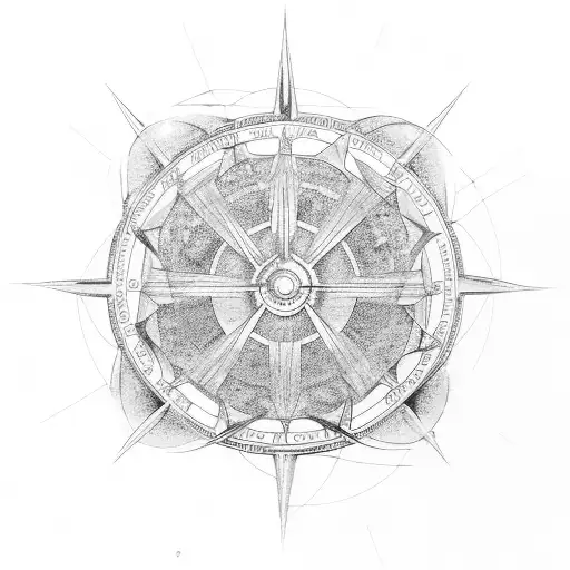 hecate wheel tattoo design idea