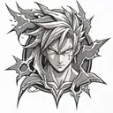 anime lightning  tattoo design idea