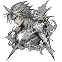 anime lightning  tattoo design idea
