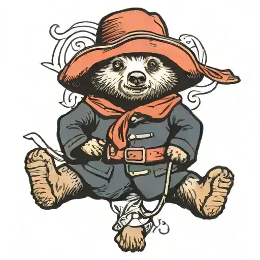 Paddington bear tattoo design idea
