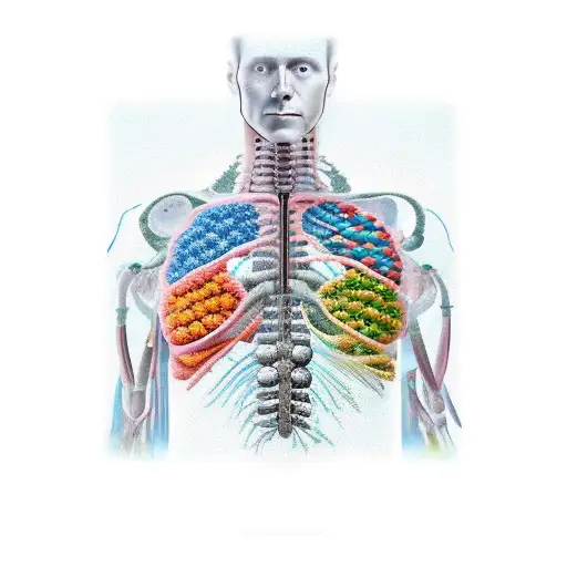 human genome, in the rib, small tattoo, the word AYLG tattoo design idea