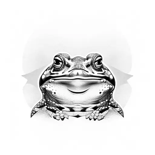 Wise Toad tattoo design idea