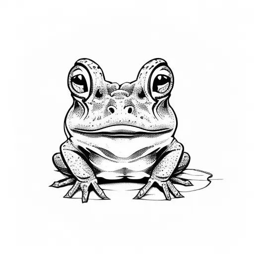 Intellectual Toad tattoo design idea