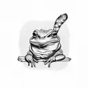 Intellectual Toad Man tattoo design idea