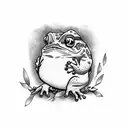 Intellectual Toad tattoo design idea