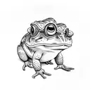 Intellectual Toad tattoo design idea