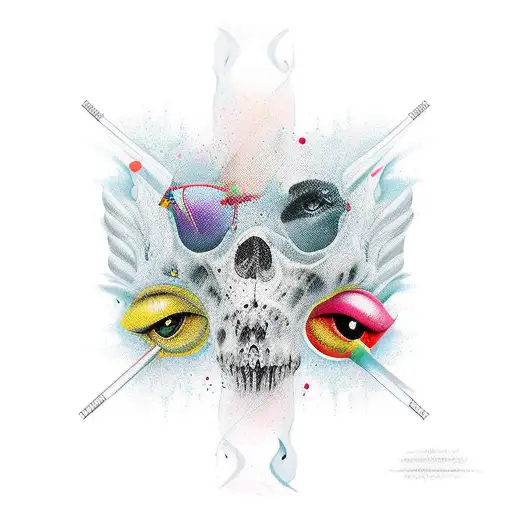 Maria fumaça  tattoo design idea