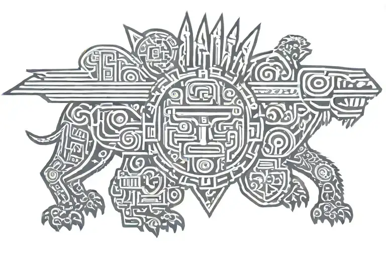 Inca, Nazca, Patagonia tattoo design idea