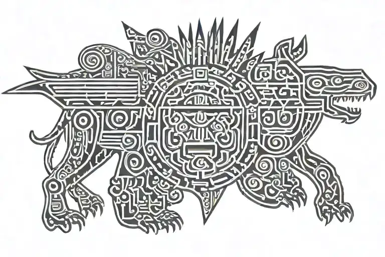 Inca, Nazca, Patagonia tattoo design idea