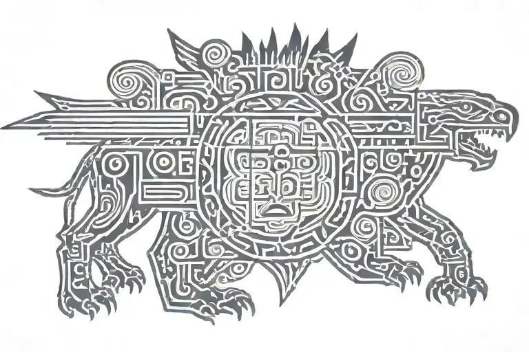 Inca, Nazca, Patagonia tattoo design idea