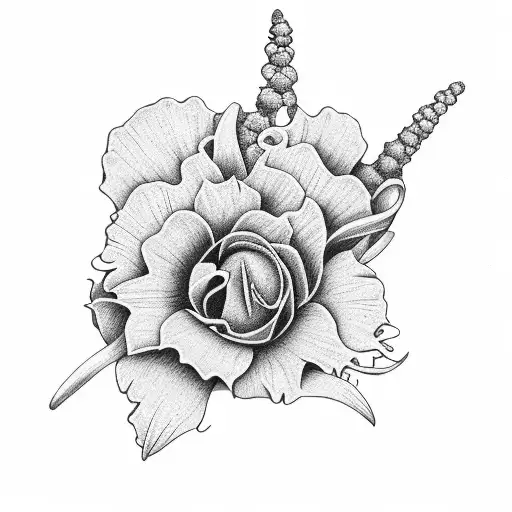maui flowers beach  tattoo design idea