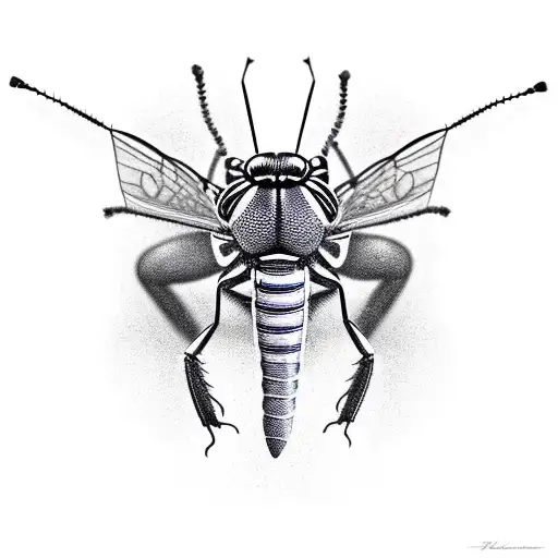 grasshopper  tattoo design idea