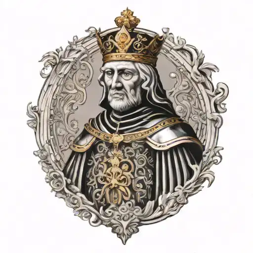King Baldwin IV tattoo design idea
