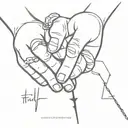 Pinky promise and under it it says "pinky promise" tattoo design idea
