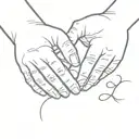 Pinky promise and under it it says "pinky promise" tattoo design idea