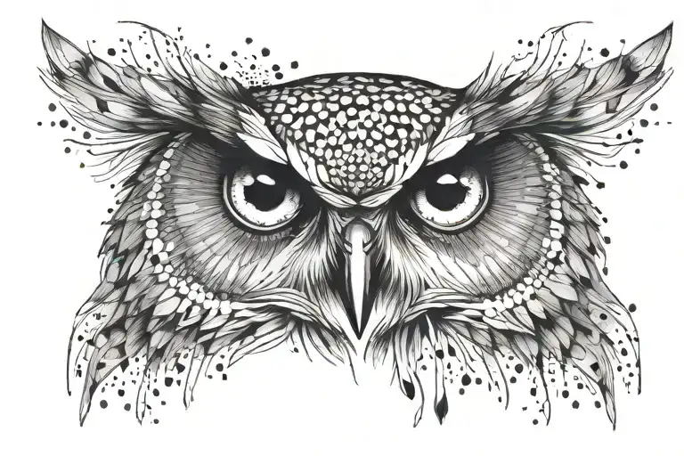 owl eyes tattoo for the inside of the upper arm tattoo design idea