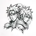 naruto and sasuke tattoo design idea