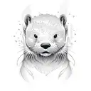 patronus otter tattoo design idea