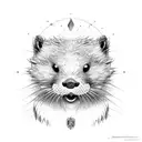 patronus otter tattoo design idea