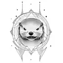 patronus otter tattoo design idea