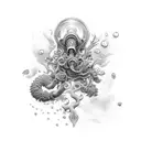 underwater tattoo design idea