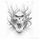 underwater tattoo design idea