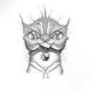 itchy and scratchy tattoo design idea