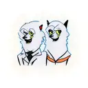 itchy and scratchy tattoo design idea