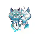 itchy and scratchy tattoo design idea