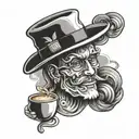 barista tattoo design idea