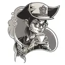 barista tattoo design idea