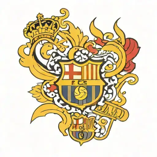 Barcelona FC logo tattoo design idea
