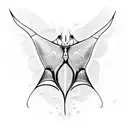 manta ray view from top  tattoo design idea