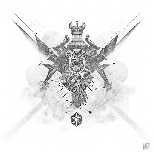 escudo Alejandro magno tattoo design idea