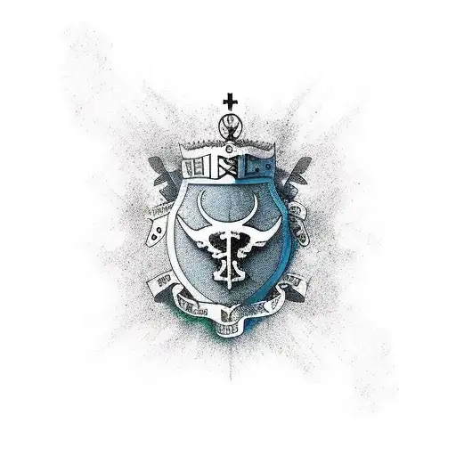 escudo Alejandro magno tattoo design idea