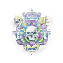 escudo Alejandro magno tattoo design idea