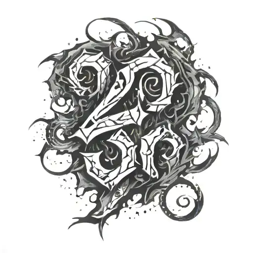 Incorporate the number 528 in torn skin design with a powerful and impactful design tattoo design idea