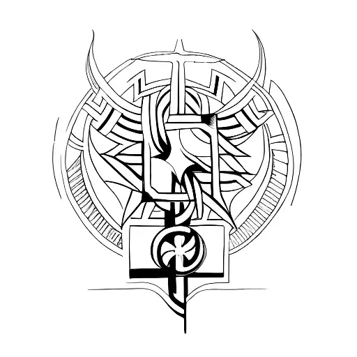 Ankh Symbol tattoo design idea