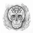 Skull tattoo design idea