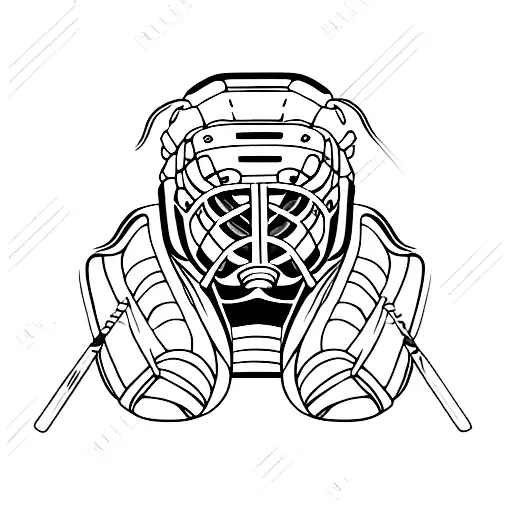 hockey goalie tattoo design idea