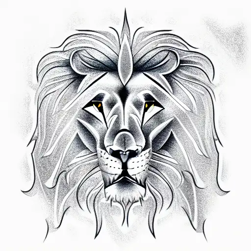 Lion tattoo design idea