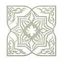 Tile from the Alhambra, Granada tattoo design idea
