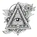 Arm Tattoo With the number 888 a Pyramid With an eye and a greek god  tattoo design idea